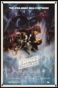 1t211 EMPIRE STRIKES BACK 1sh '80 George Lucas classic, GWTW art by Roger Kastel!