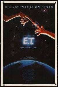 1t203 E.T. THE EXTRA TERRESTRIAL 1sh '82 Steven Spielberg classic, John Alvin art!