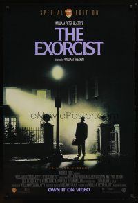 1t222 EXORCIST video 1sh R98 William Friedkin, Max Von Sydow, William Peter Blatty horror classic!