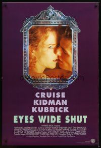 1t225 EYES WIDE SHUT 1sh '99 Stanley Kubrick, romantic c/u of Tom Cruise & Nicole Kidman