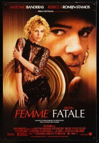 1t232 FEMME FATALE DS 1sh '02 Brian De Palma, Antonio Banderas, sexy Rebecca Romijn-Stamos!