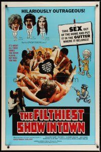 1t233 FILTHIEST SHOW IN TOWN 1sh '73 take sex out of the home & into the gutter!