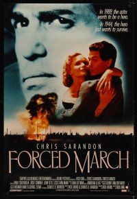 1t244 FORCED MARCH 1sh '89 Chris Sarandon wants to be a hero, in 1944, he just wants to survive