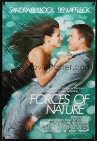 1t245 FORCES OF NATURE green style int'l DS 1sh '99 romantic image of sexy Sandra Bullock & Affleck