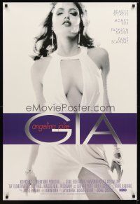 1t261 GIA white style TV 1sh '98 sexy Angelina Jolie as ill-fated model Gia Carangi, ultra-rare!