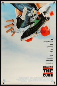 1t265 GLEAMING THE CUBE 1sh '89 Christian Slater, Tony Hawk, skateboarding art!