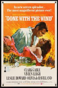 1t268 GONE WITH THE WIND 1sh R70 Clark Gable, Vivien Leigh, Leslie Howard, all-time classic!