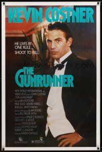 1t287 GUNRUNNER 1sh '89 Kevin Costner in tux lives by one rule, shoot to kill!