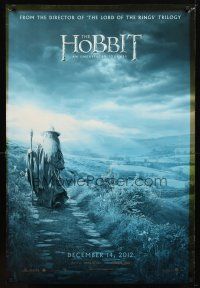 1t305 HOBBIT: AN UNEXPECTED JOURNEY teaser DS 1sh '12 cool image of Ian McKellen as Gandalf!