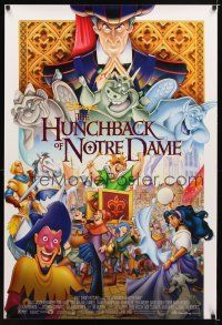 1t316 HUNCHBACK OF NOTRE DAME DS 1sh '96 Walt Disney, art of cast from Victor Hugo's novel!