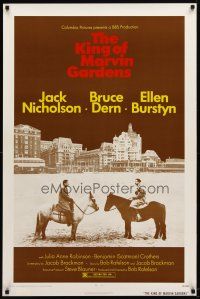 1t384 KING OF MARVIN GARDENS 1sh '72 Jack Nicholson in New Jersey, directed by Bob Rafelson!