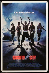 1t390 KNIGHTS OF THE CITY 1sh '86 Leon Isaac Kennedy, it was the night of their lives!