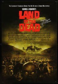 1t399 LAND OF THE DEAD 1sh '05 George Romero directed, mob of zombies!