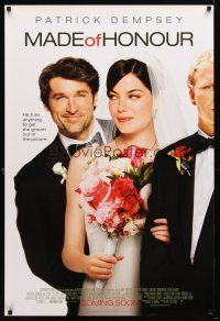 1t450 MADE OF HONOR advance DS 1sh '08 Patrick Dempsey, Michelle Monaghan, Kevin McKidd!