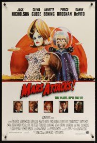 1t463 MARS ATTACKS! int'l 1sh '96 directed by Tim Burton, wacky sci-fi art by Philip Castle!