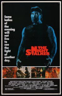 1t513 NIGHT STALKER 1sh '87 Charles Napier, Michelle Reese, prostitute killer!