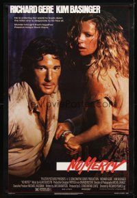 1t518 NO MERCY 1sh '86 close up of sexy Kim Basinger handcuffed to Richard Gere!