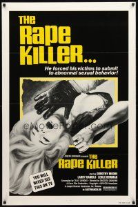 1t597 RAPE KILLER 1sh '76 sex horror, you will never see this on TV!