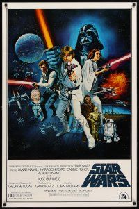 1t707 STAR WARS style C 1sh '77 George Lucas classic sci-fi epic, art by Tom William Chantrell!