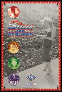 1t710 STARS & STRIPES 1sh '91 USO, Bob Hope, Lamour, sexy full-length Marilyn Monroe on stage!