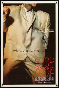 1t716 STOP MAKING SENSE 1sh '84 Jonathan Demme, Talking Heads, close-up of David Byrne's suit!