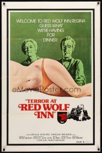 1t743 TERROR AT RED WOLF INN 1sh '72 cannibals, guess what we're having for dinner!