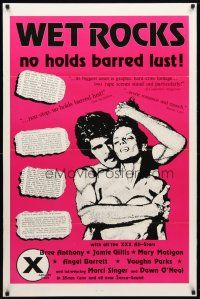 1t811 WET ROCKS 1sh '75 Bree Anthony, Jamie Gillis, no holds barred lust, x-rated!