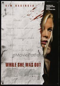 1t814 WHILE SHE WAS OUT DS 1sh '08 everyone has a breaking point, image of pretty Kim Basinger!