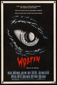 1t832 WOLFEN 1sh '81 really cool horror art of moon & clouds as eye, There is no defense!