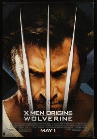 1t841 X-MEN ORIGINS: WOLVERINE style B advance DS 1sh '09 Hugh Jackman, Marvel Comics super hero!