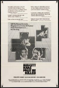 1w114 BIRGITT HAAS MUST BE KILLED 1sh '82 Laurent Heynemann's sex crime thriller, Phillipe Noiret!
