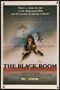 1w123 BLACK ROOM 1sh '83 wild horror torture art of a tattooed woman!
