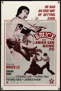 1w159 BRUCE & SHAO-LIN KUNG FU 1sh '77 Chang Lee has an odd way of getting even. martial arts!