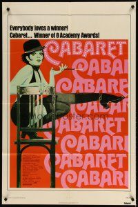 1w173 CABARET 1sh R74 Liza Minnelli sings & dances in Nazi Germany, directed by Bob Fosse!