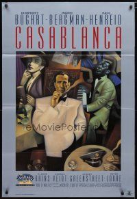 1w193 CASABLANCA 1sh R92 Humphrey Bogart, Ingrid Bergman, Michael Curtiz classic!
