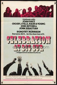 1w196 CELEBRATION AT BIG SUR int'l 1sh '71 celebrate with Joan Baez, Crosby, Stills, Nash & Young!