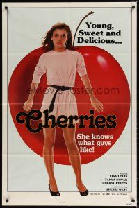 1w204 CHERRIES 1sh '70s young, sweet and delicious, she knows what guys like!