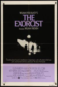 1w323 EXORCIST 1sh '74 William Friedkin, Max Von Sydow, horror classic, William Peter Blatty!