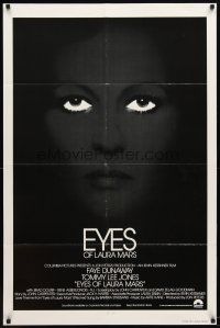 1w324 EYES OF LAURA MARS int'l 1sh '78 Irvin Kershner, cool image of psychic Faye Dunaway!