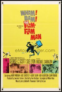 1w343 FLIM-FLAM MAN 1sh '67 Geroge C. Scott as ultimate con man, Sue Lyon, Jack Davis art!