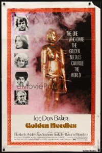 1w391 GOLDEN NEEDLES 1sh '74 Joe Don Baker, whoever owns them can rule the world!