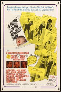 1w400 GUIDE FOR THE MARRIED MAN 1sh '67 Walter Matthau, Robert Morse, Inger Stevens!
