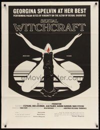 1w433 HIGH PRIESTESS OF SEXUAL WITCHCRAFT 1sh '73 Georgina Spelvin, sexy art of woman w/candle!