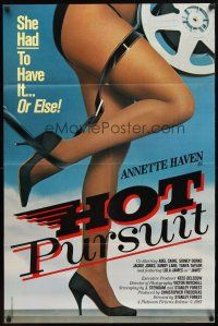 1w447 HOT PURSUIT 1sh '83 Monica Bell, Joost Bol, Annette Haven, sexy legs & film!