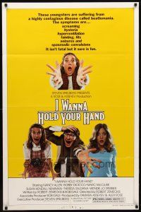 1w465 I WANNA HOLD YOUR HAND 1sh '78 Robert Zemeckis, Nancy Allen, Beatlemania!