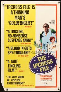 1w476 IPCRESS FILE 1sh '65 Michael Caine in the most daring sexpionage story you will ever see!