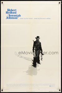 1w486 JEREMIAH JOHNSON style C 1sh '72 cool image of Robert Redford, directed by Sydney Pollack!