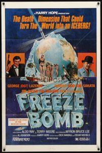 1w494 KILL FACTOR 1sh '78 art of Jim Kelly, George Lazenby, Harold Odd Job Sakata, Freeze Bomb!