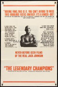 1w517 LEGENDARY CHAMPIONS 1sh '68 heavyweight boxing champions from 1882 to 1929, Jack Johnson!