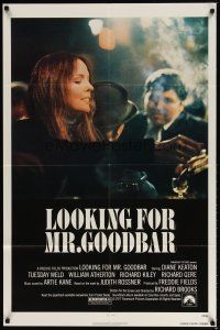 1w530 LOOKING FOR MR. GOODBAR 1sh '77 close up of Diane Keaton, directed by Richard Brooks!